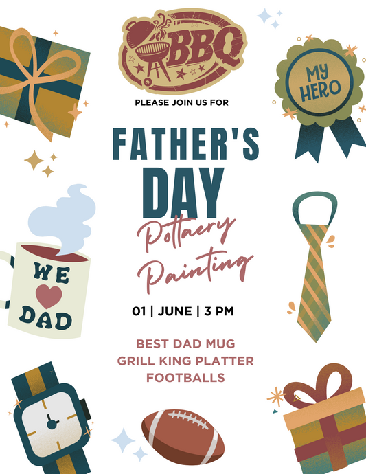 Fathers Day Pottery Painting